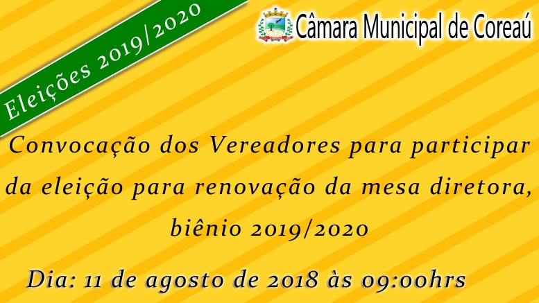 Sessões da Camara Municipal - 2018