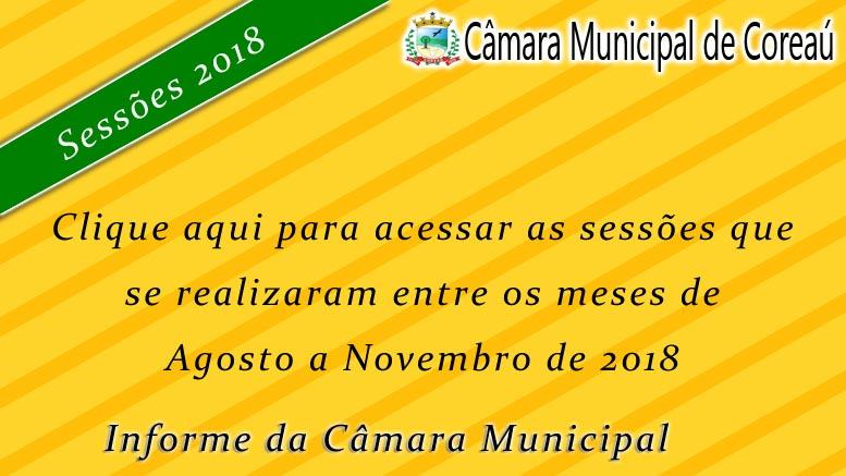Sessões da Câmara Municipal de Coreaú