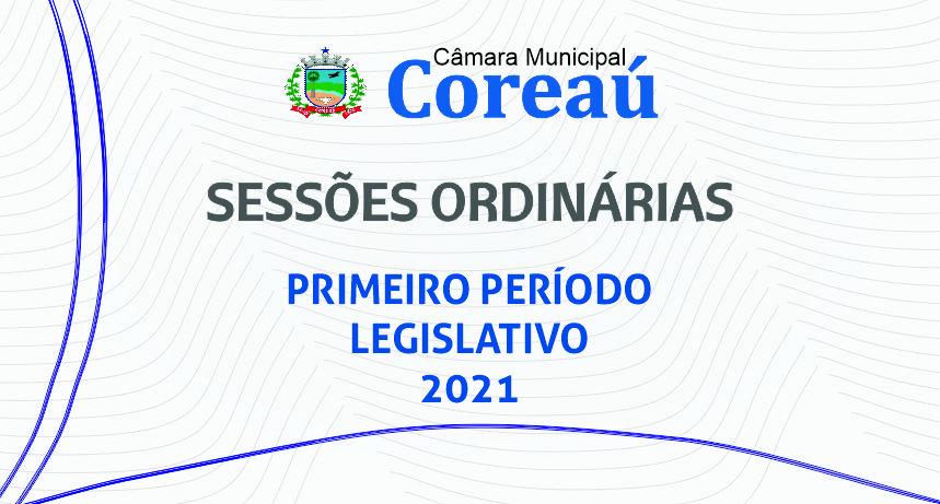 Sessão Ordinária 1 Período Legislativo